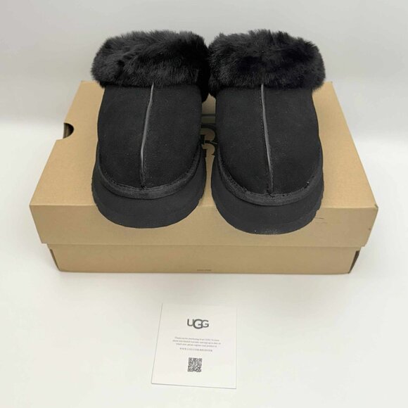 Share UGG Disquette Women's Slipper Black US Size 8 - Picture 4 of 5